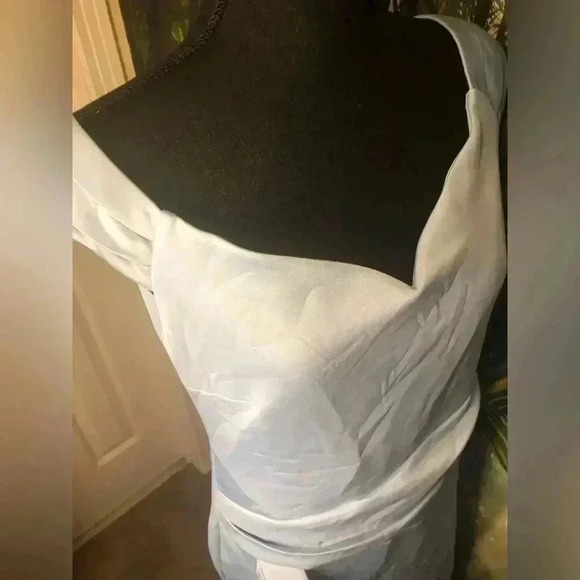 Powder Blue asymmetrical Dress - Picture 11 of 14